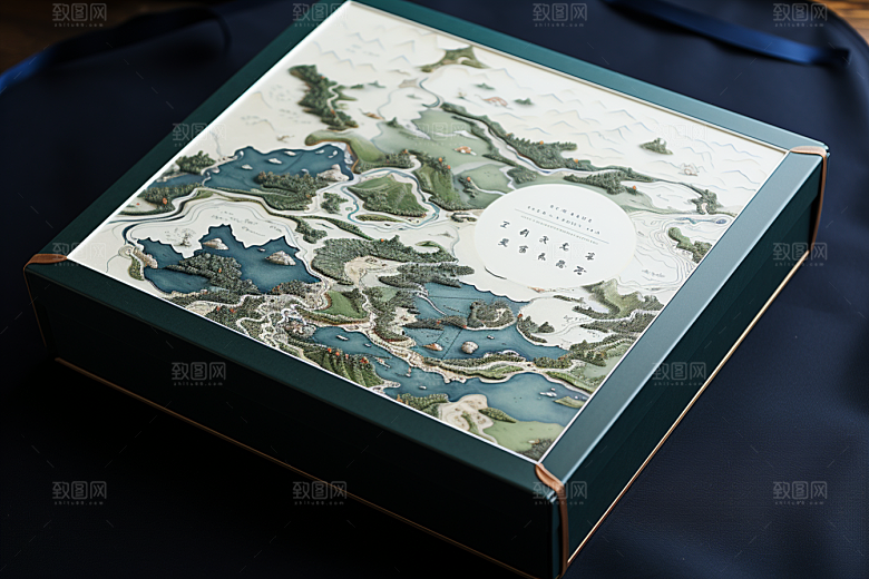 中式礼盒中国风雅致样机