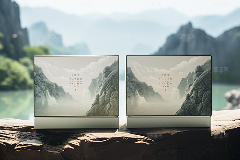 中式礼盒实物大气样机