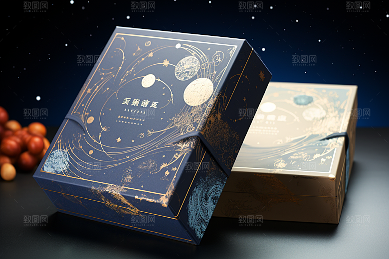 中式礼盒雅致高端样机