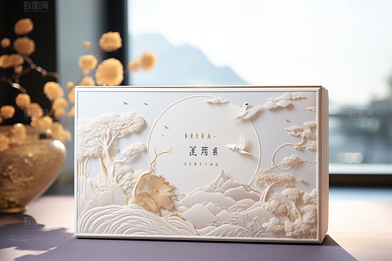 中式礼盒高端中国风样机