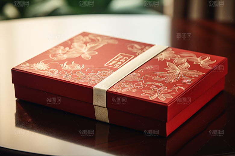 中式礼盒高端清新样机