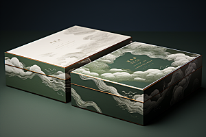 中式礼盒实物包装设计样机