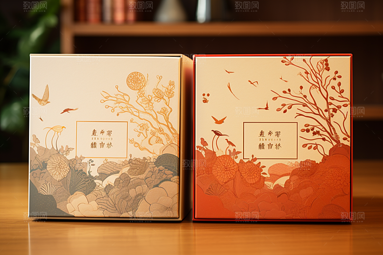 中式礼盒礼物雅致样机