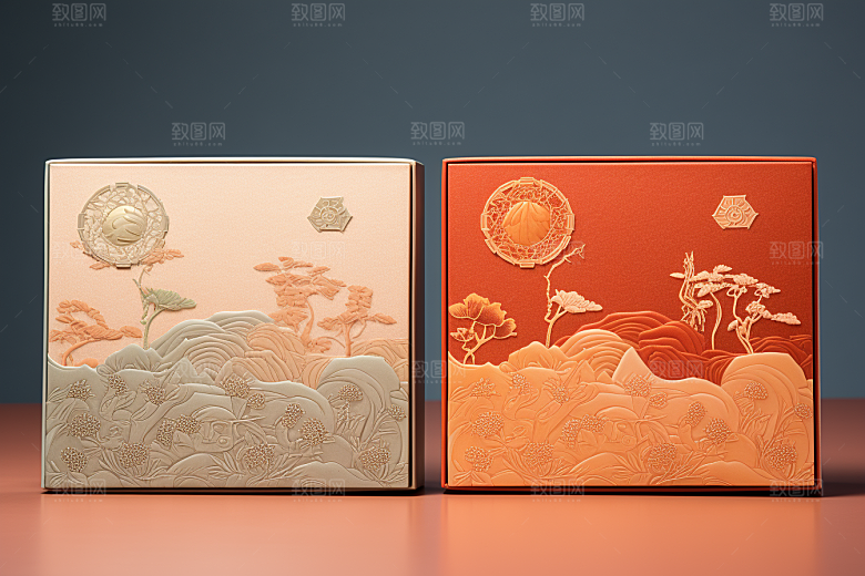 中式礼盒高端大气样机