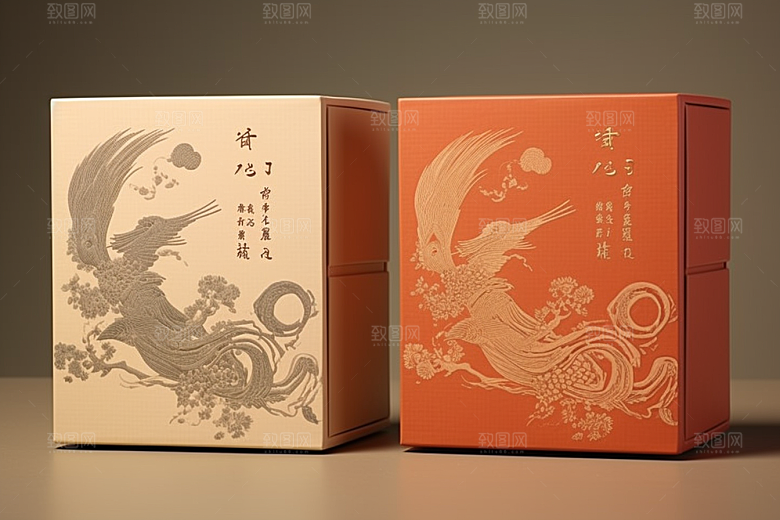 中式礼盒高端立体样机