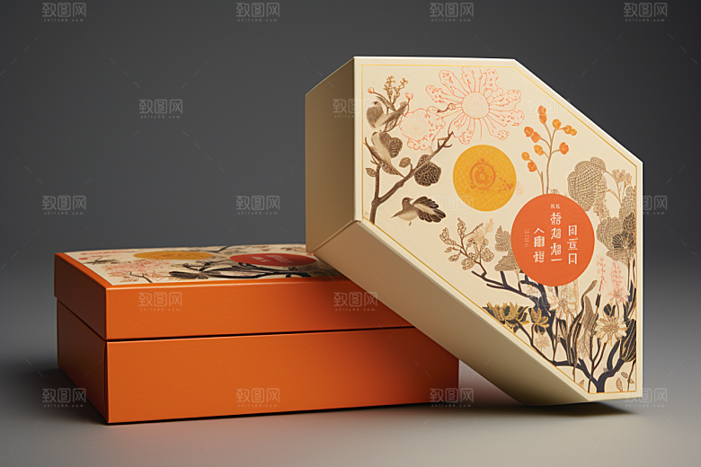 中式礼盒实物大气样机