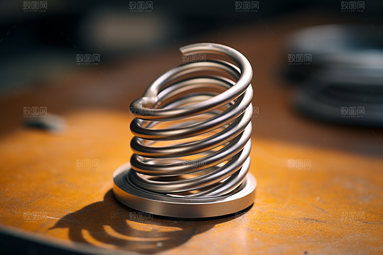 弹簧零件工业弹簧工业摄影图