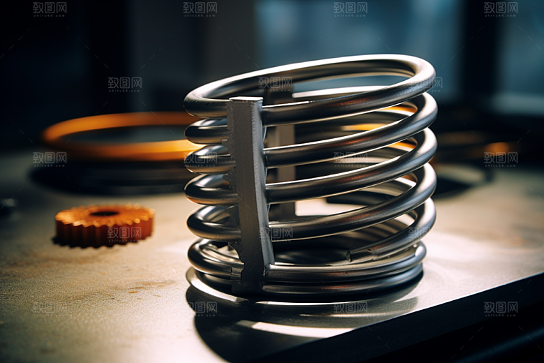 弹簧零件高清工业素材