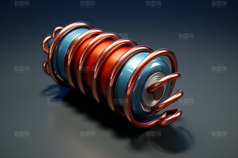 弹簧零件避震器高清素材