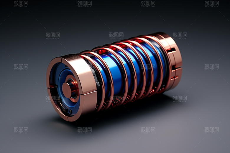 弹簧零件工业机械素材