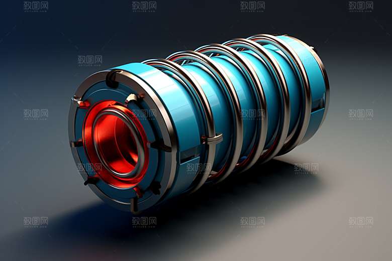 弹簧零件避震器机械素材