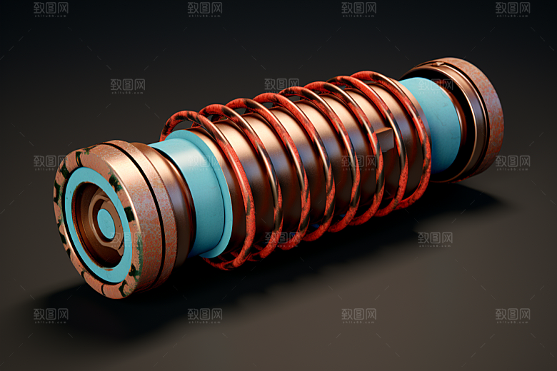 弹簧零件避震器工业素材