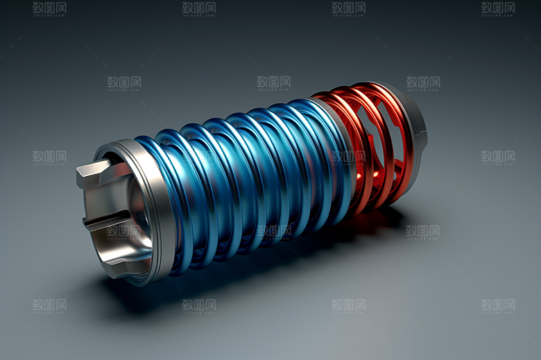 弹簧零件避震器汽车配件素材