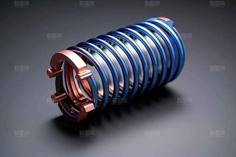 弹簧零件避震器机械素材