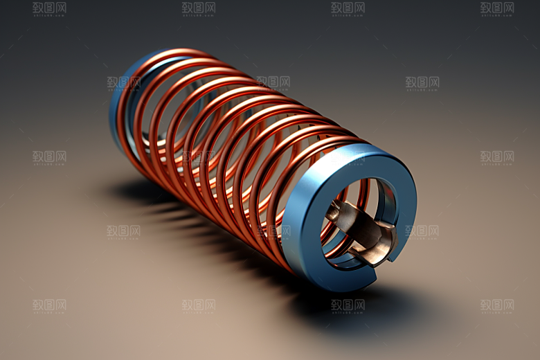 弹簧零件避震器机械素材