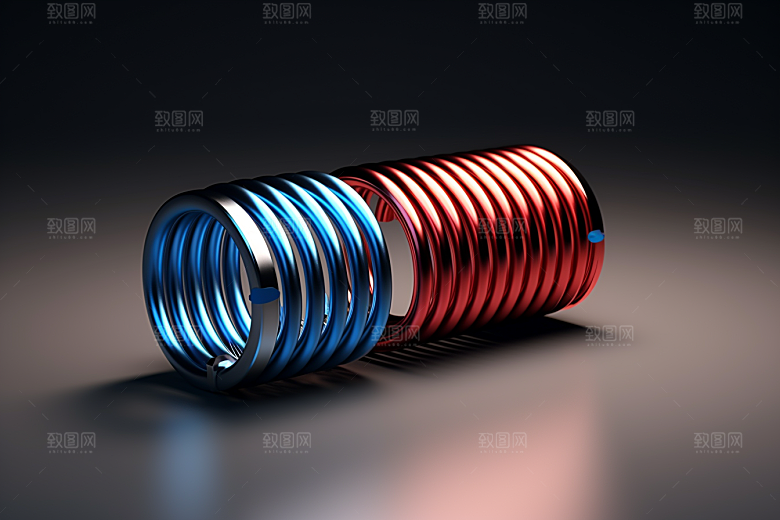 弹簧零件避震器结构素材