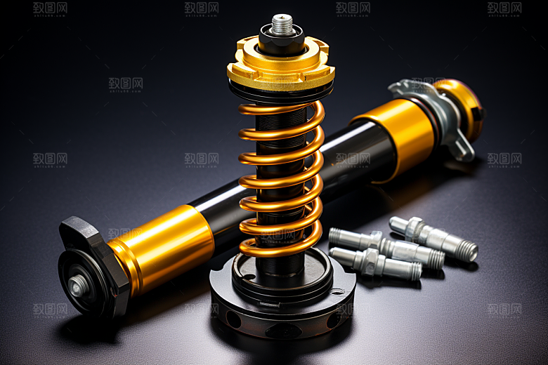 弹簧零件避震器机械素材