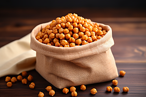 零食黄金豆膨化食品美食摄影图