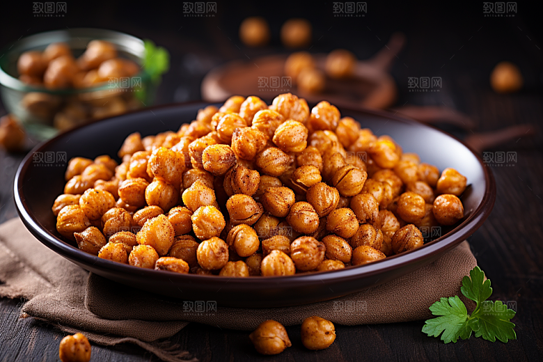 零食黄金豆高清油炸食品摄影图