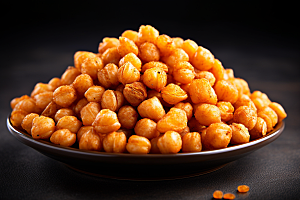 零食黄金豆膨化食品油炸食品摄影图