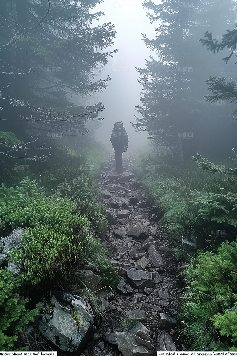 林荫小路高清旅行摄影图