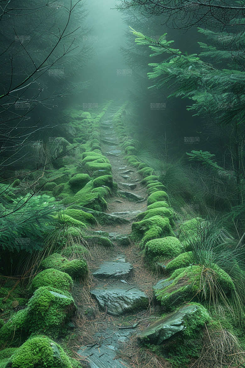 林荫小路高清旅游摄影图