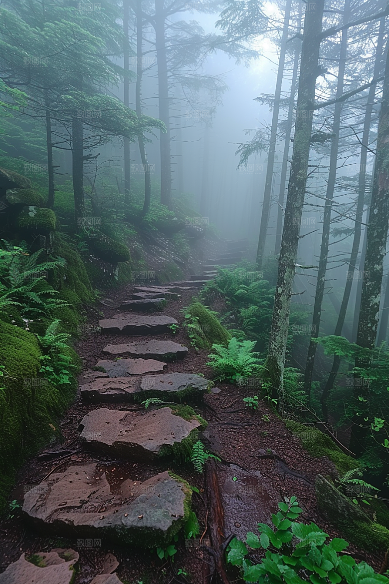 林荫小路旅行植物摄影图