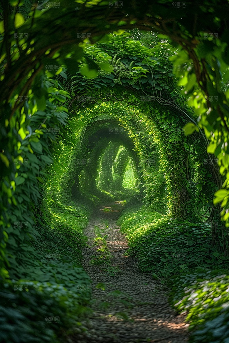 林荫小路旅行高清摄影图