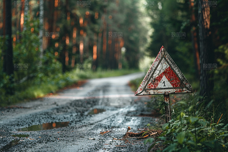 林荫小路山林旅行摄影图