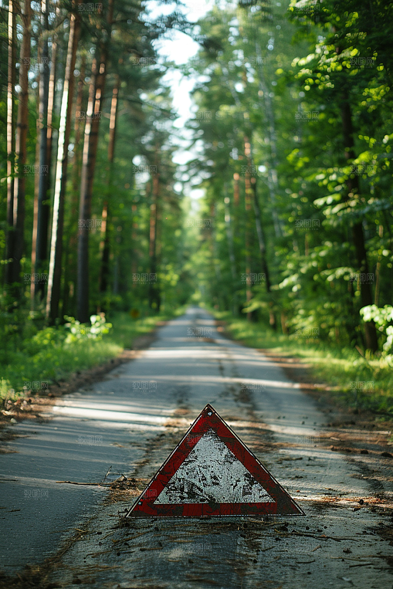 林荫小路山林旅行摄影图