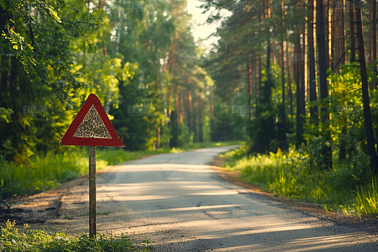 林荫小路户外林间摄影图