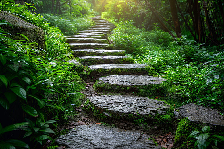林荫小路高清旅游摄影图