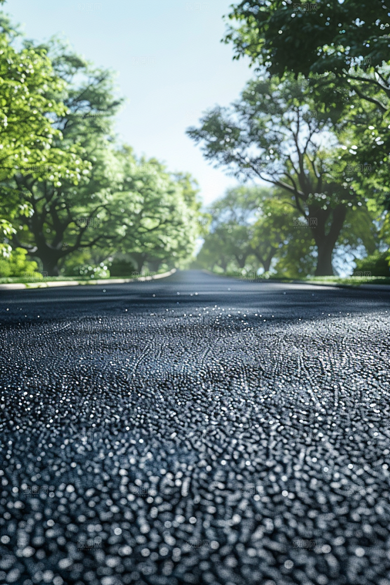柏油马路驾车地平线素材
