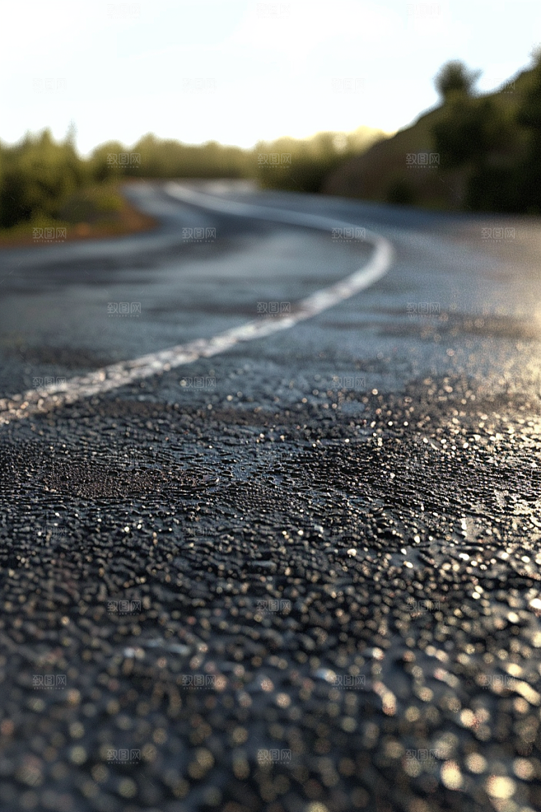 柏油马路驾车路面素材
