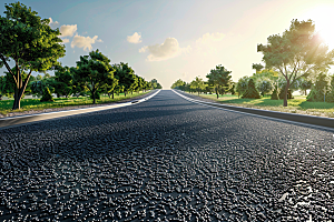 柏油马路路面公路素材