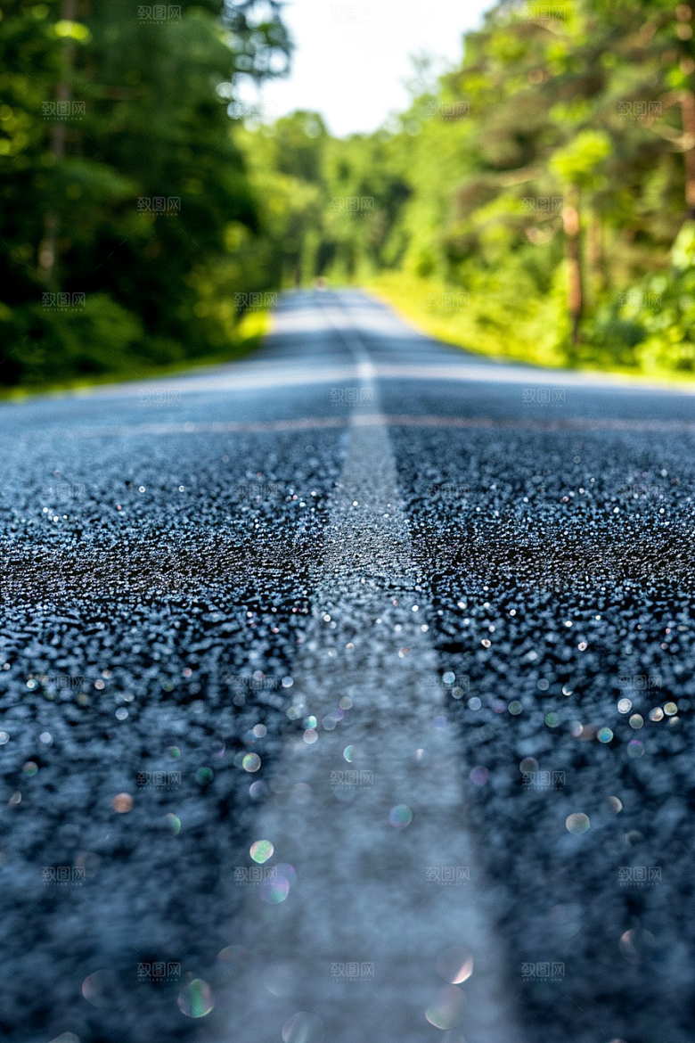 柏油马路道路路面素材