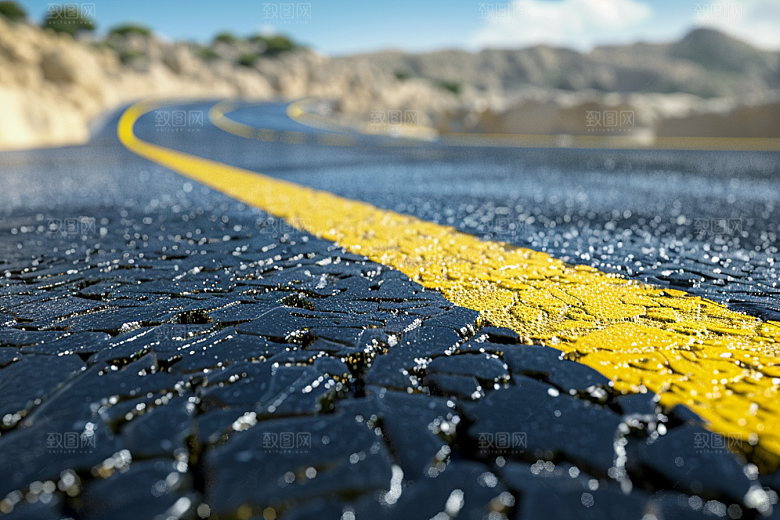 柏油马路沥青马路材质素材