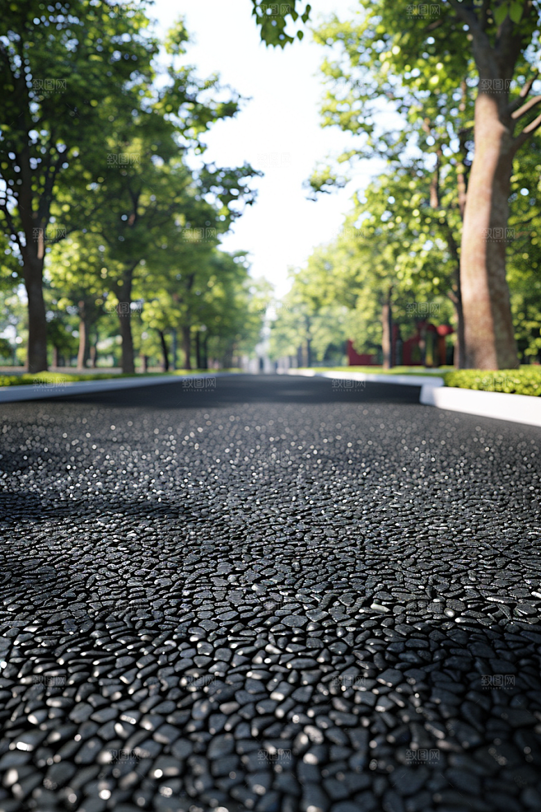 柏油马路自驾路面素材