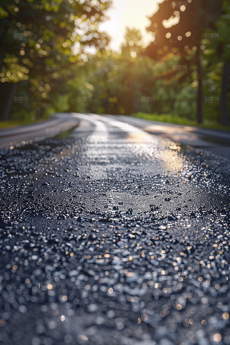柏油马路户外地平线素材