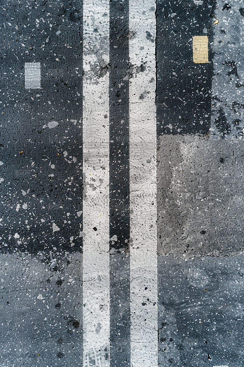 柏油马路地平线驾车素材