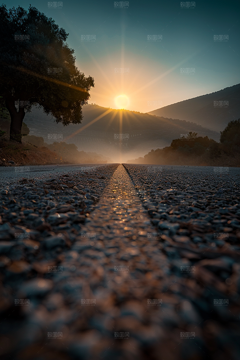 柏油马路驾车路面素材