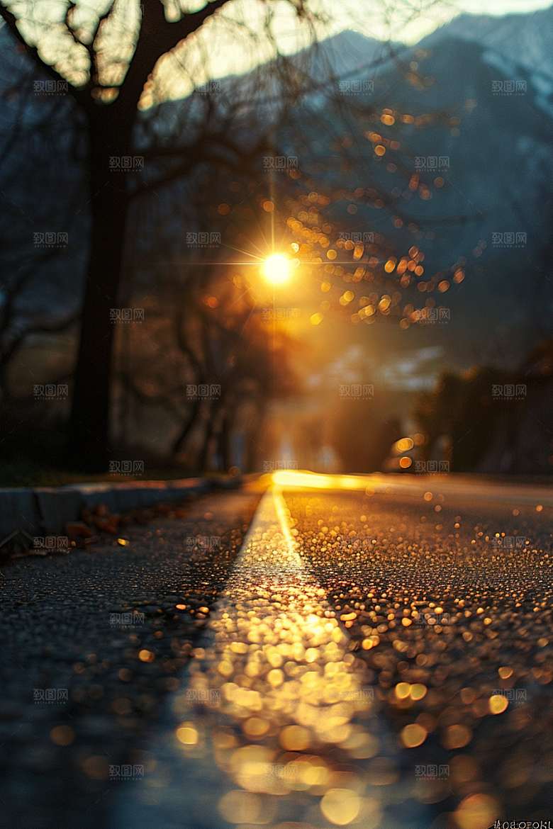 柏油马路高清自驾素材