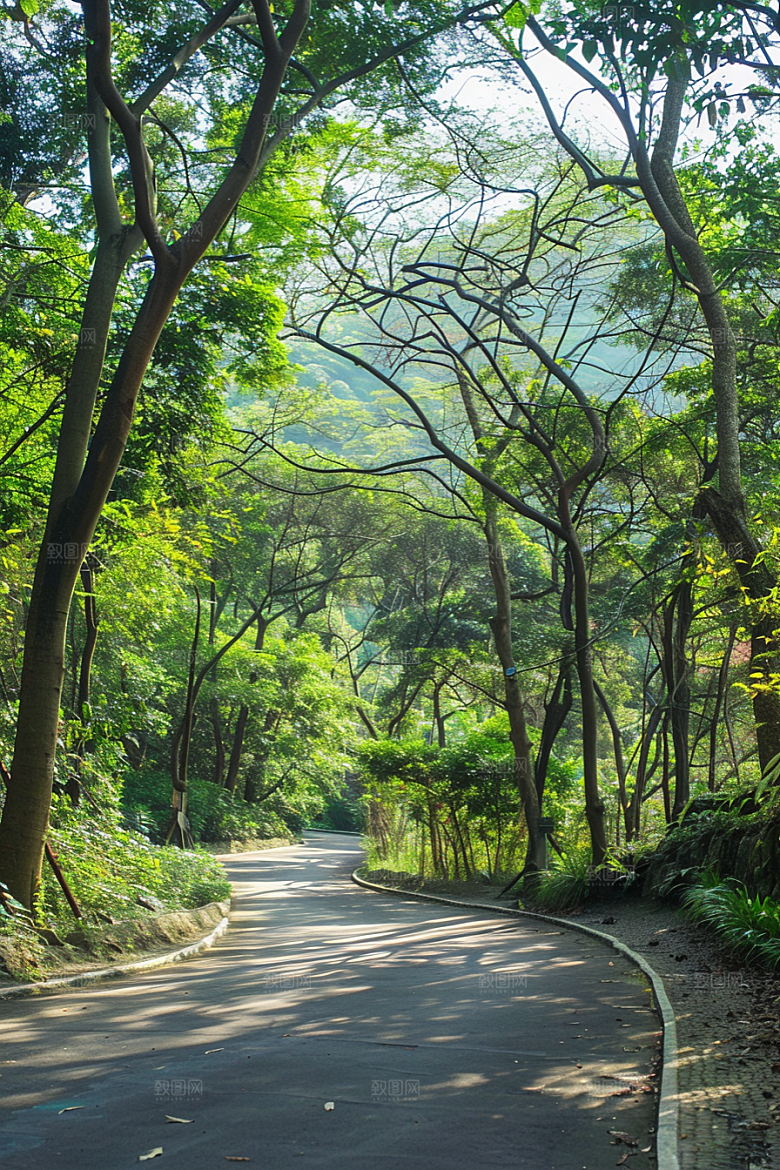 柏油马路延伸驾车素材