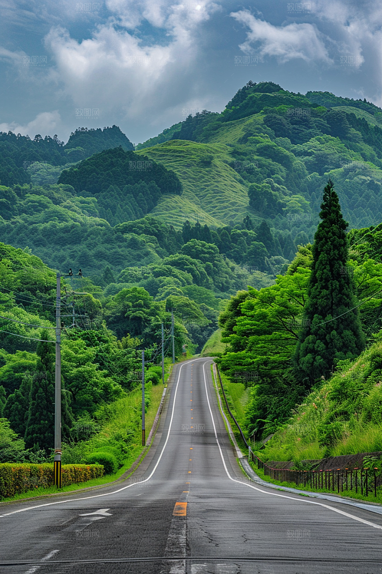 柏油马路道路路面素材