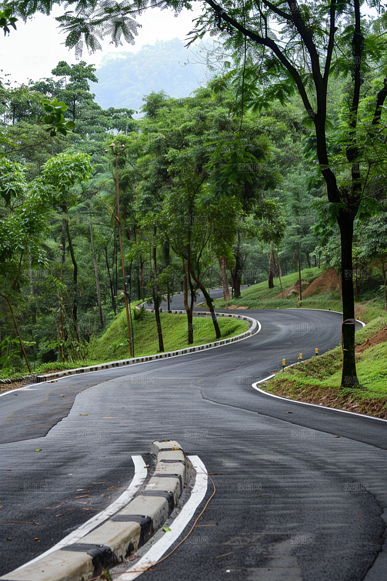 柏油马路沥青马路道路素材