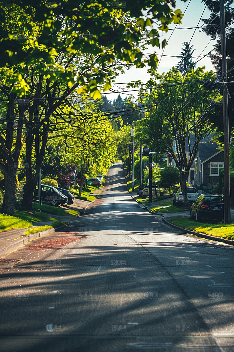 柏油马路沥青马路延伸素材