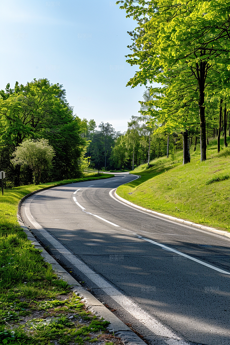 柏油马路公路高清素材