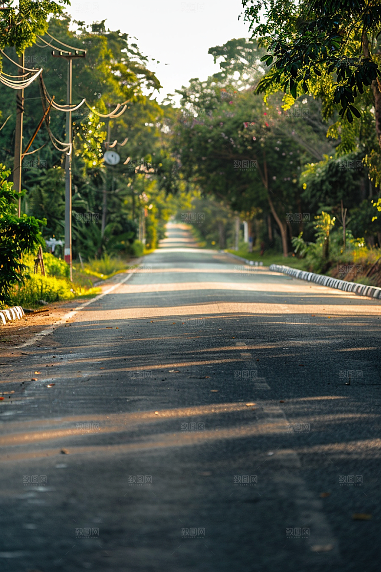 柏油马路场景公路素材
