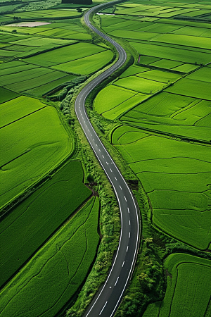 柏油马路地平线道路素材