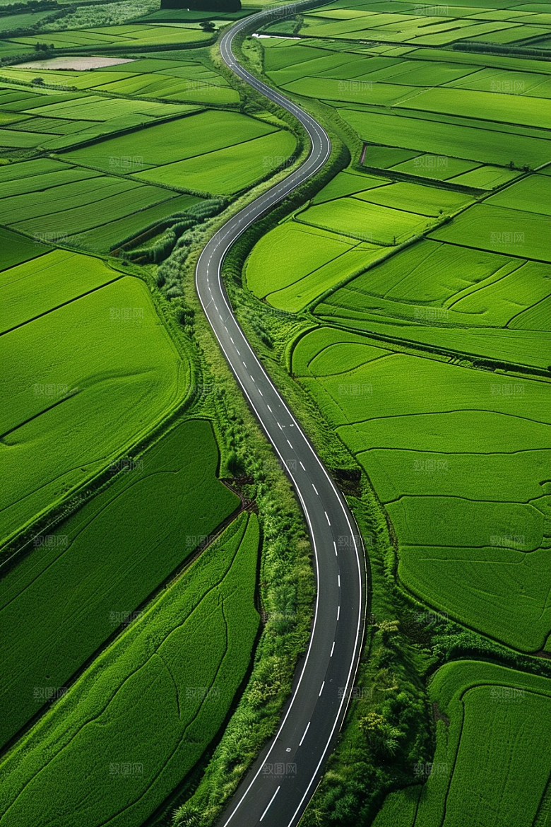 柏油马路地平线道路素材